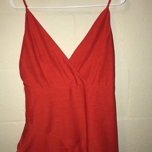 Short red romper